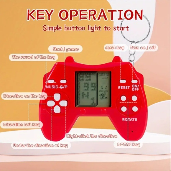 Mini Game Console Keychain - Picture 2 of 4